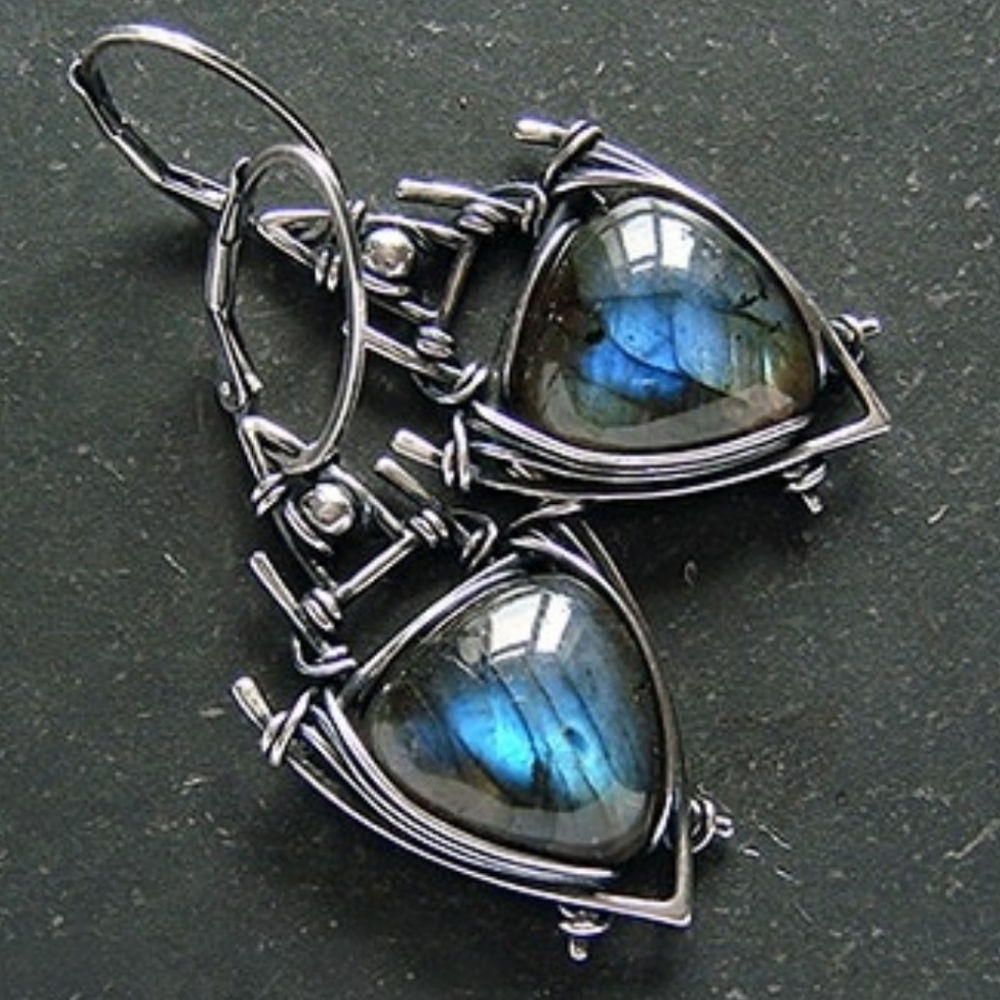 Labradorite Earrings
